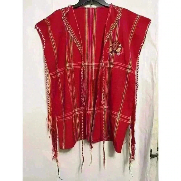 Thailand Karen Tribe Woven Vest Vintage Burma Chin Tribal Attire - Picture 1 of 9